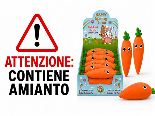 ALLERTA: giocattolo contenente sabbia contaminata da amianto