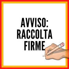 Raccolta firme per proposta di legge di iniziativa popolare